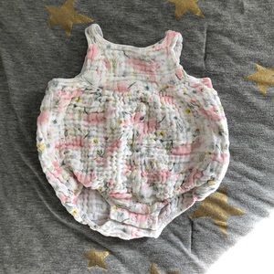 Angel Dear 100% Cotton Narwhal Romper